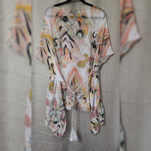 Lane Bryant Plus Size Chiffon Tunic Shirt Size 22/24 - Picture 2 of 8